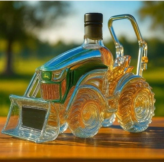 Whiskey bottle modern minimalist style transparent decanter