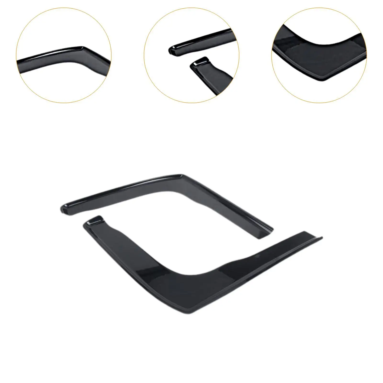 2 Pieces Window Visor Vent Repair Parts Professional Deflectors for Transit Connect MK1 Front