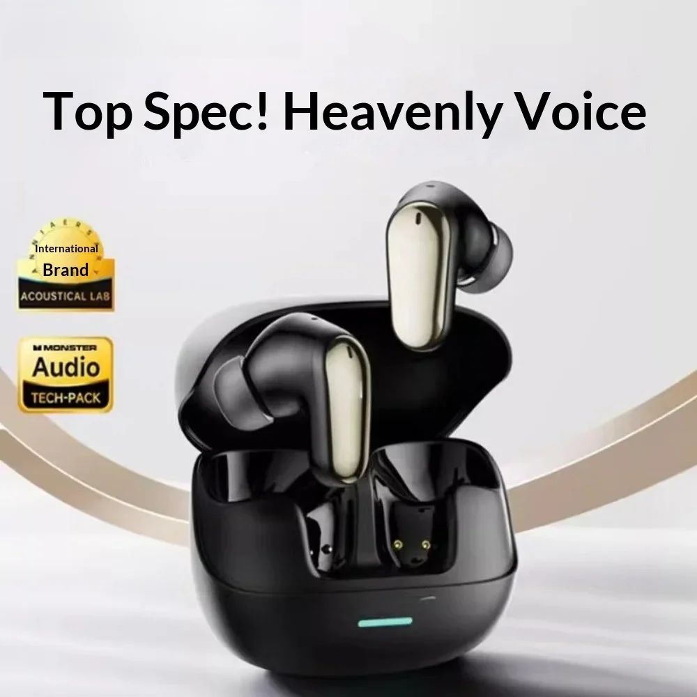 Bluetooth Headphones Gaming For Mobile Ultra-Long Battery Life ENC LED Stereo Surround Sound Mini In-Ear Lightweight HiFi