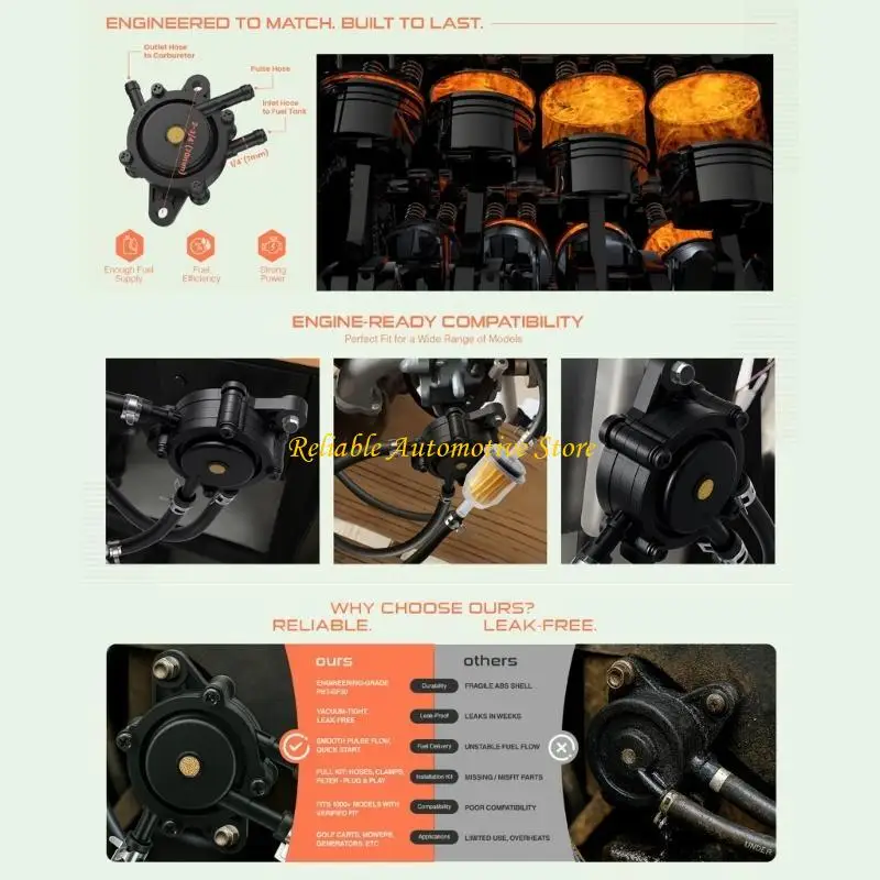 M68B Methane Pressure, Petroleum Pressure, Oil Pressure Set, Suitable for Sward Mower, Motorcycle, Beach Bike Versatile Model