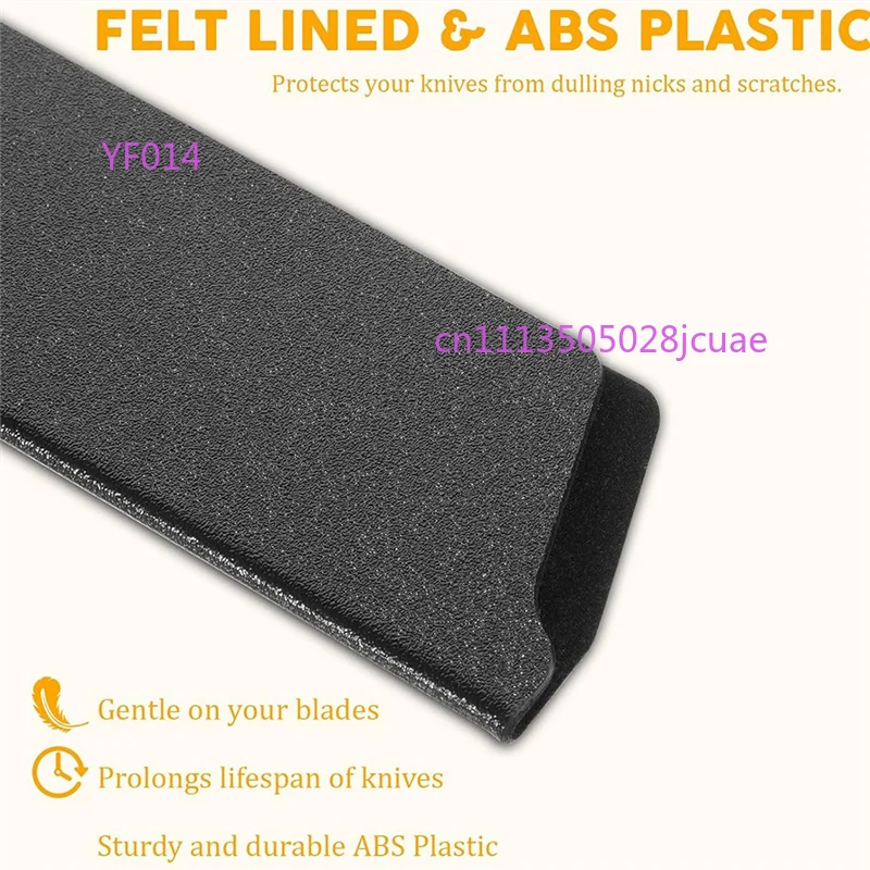 A76X 5PCS Knife Guard Set Universal Blade Covers ABS Plastic Felt Lined Knife Protector Sleeve Sheath