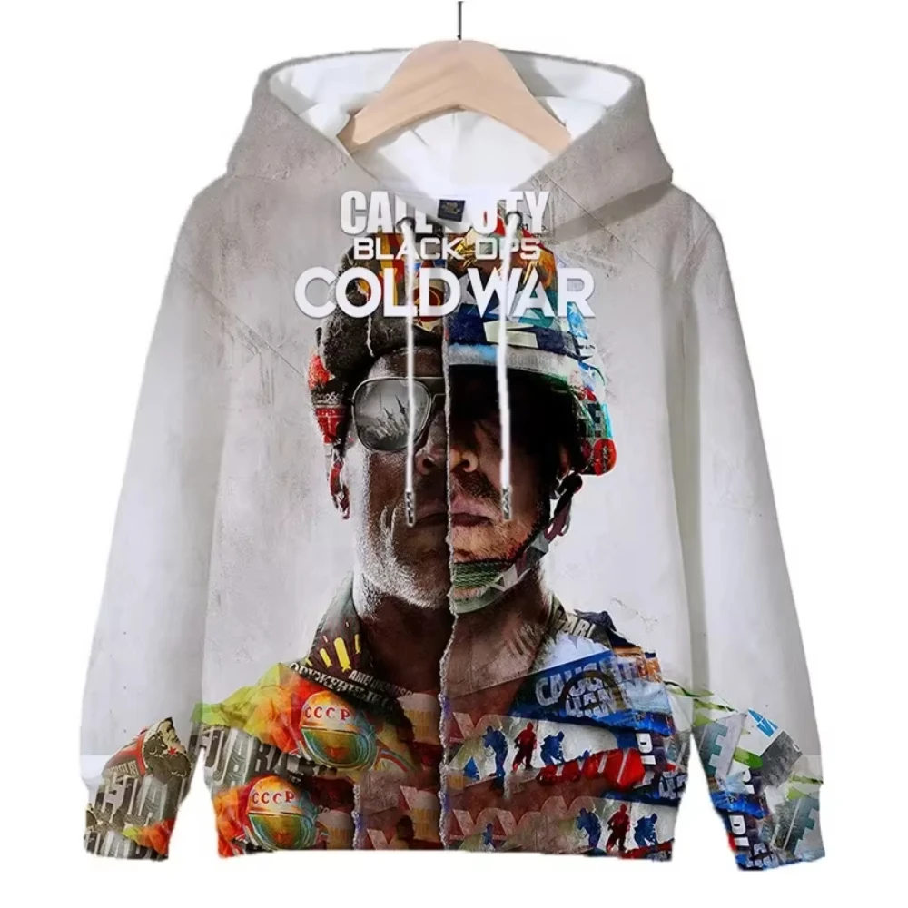 New Game Call of Duty 3D Printed Men\'s Hoodie Harajuku Long Sleeves Oversized Outdoor Pullover Sweatshirt Kids Unisex Clothing