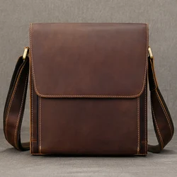 MAHEU marque de mode en cuir véritable homme sac à bandoulière sacs en peau de vache naturelle hommes Messenger sac décontracté sac à bandoulière grande taille A4