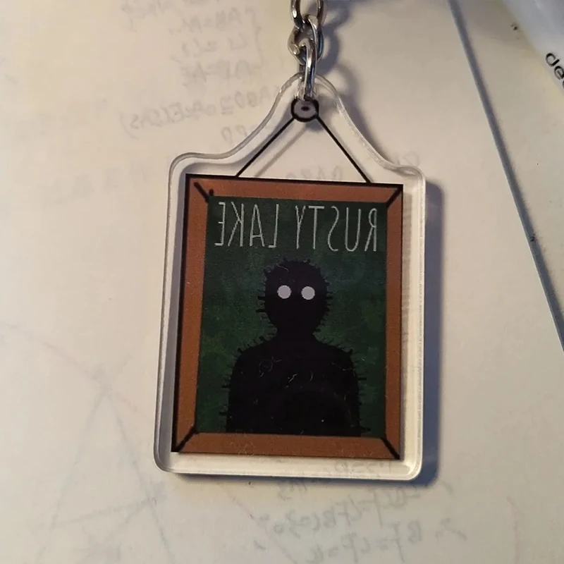 Op voorraad Cube Escape Rusty Lake Hotel Series Mr.Crow Mr.Owl Acryl Mini Sleutelhanger Rugzak Hanger Decoratie Verjaardagscadeaus