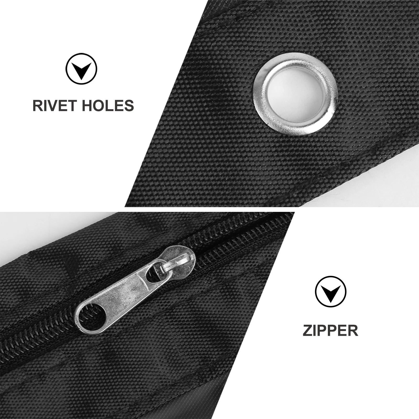 

6Pcs Oxford Cloth Transparent Pencil Pouch Portable Lightweight Stationery Bags Organizer for School Office Pen Case