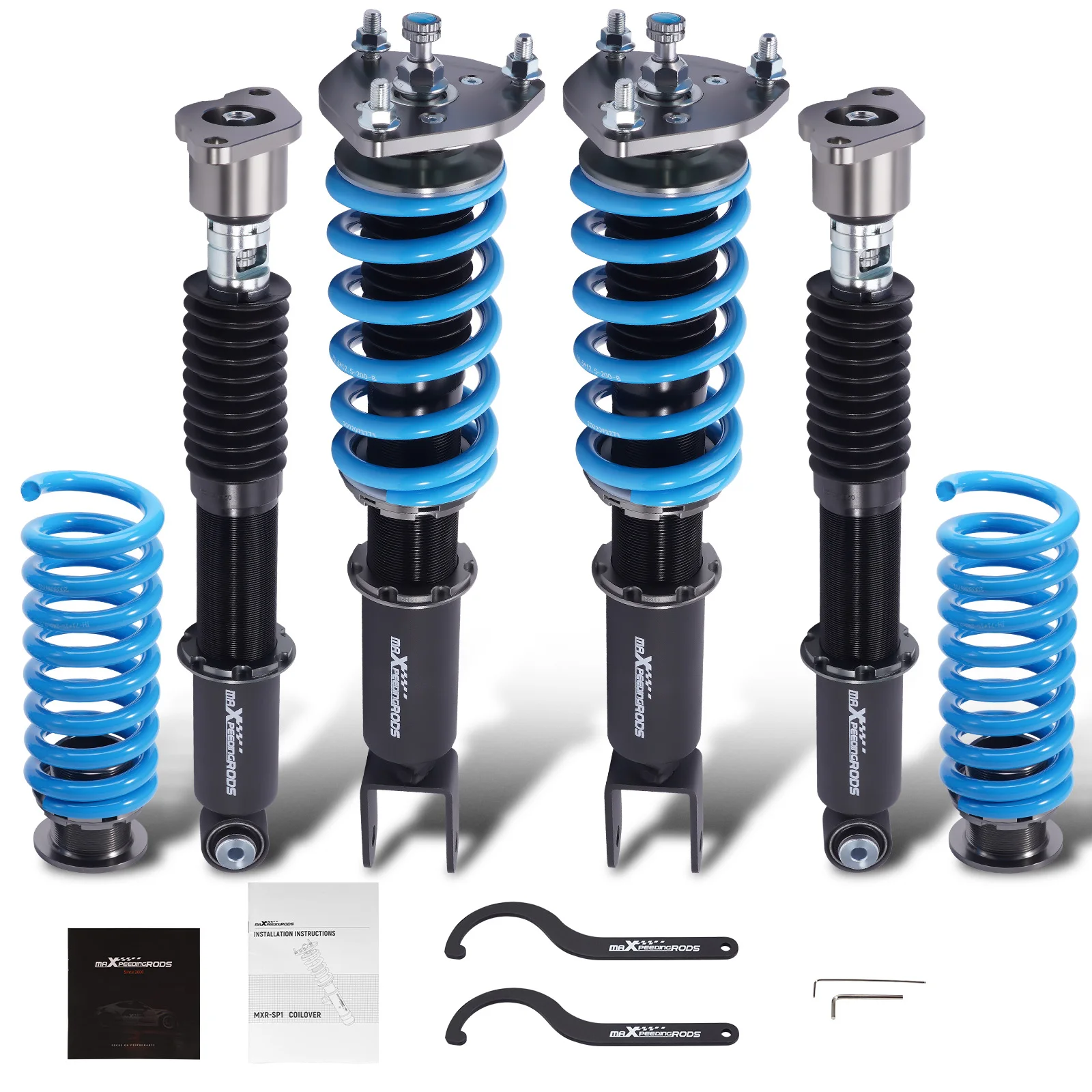 

24 Level Damper Coilovers Struts Suspension Kit for MBZ W205 RWD 15-21 -Return
