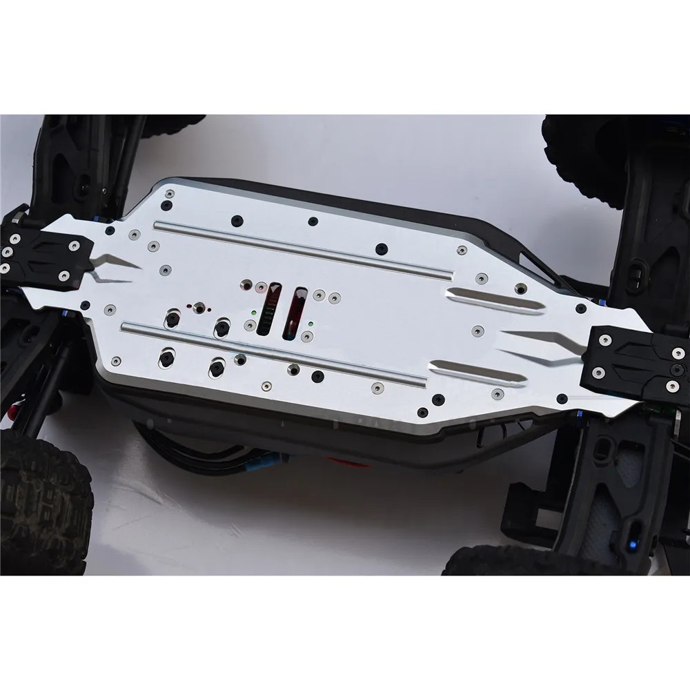 Aluminum Alloy 7075-T6 Heavy Reinforced Chassis Upgrade Part for 1/8 SLEDGE RC Car Accessories