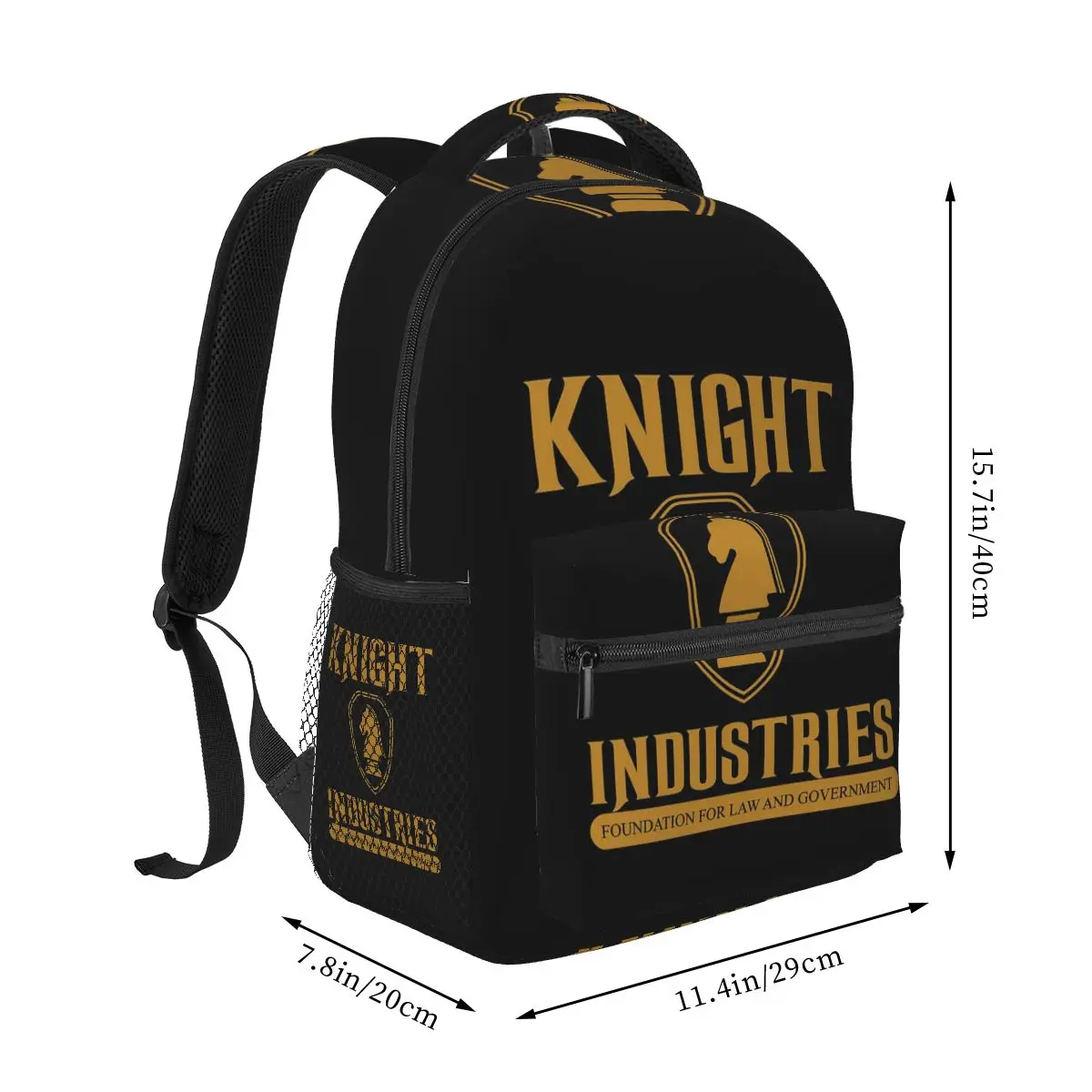 KITT Knight Rider Knight Industries Kitt David Hasslehoff Contemporary Backpack Student BookBag School Bag Shoulder Bags
