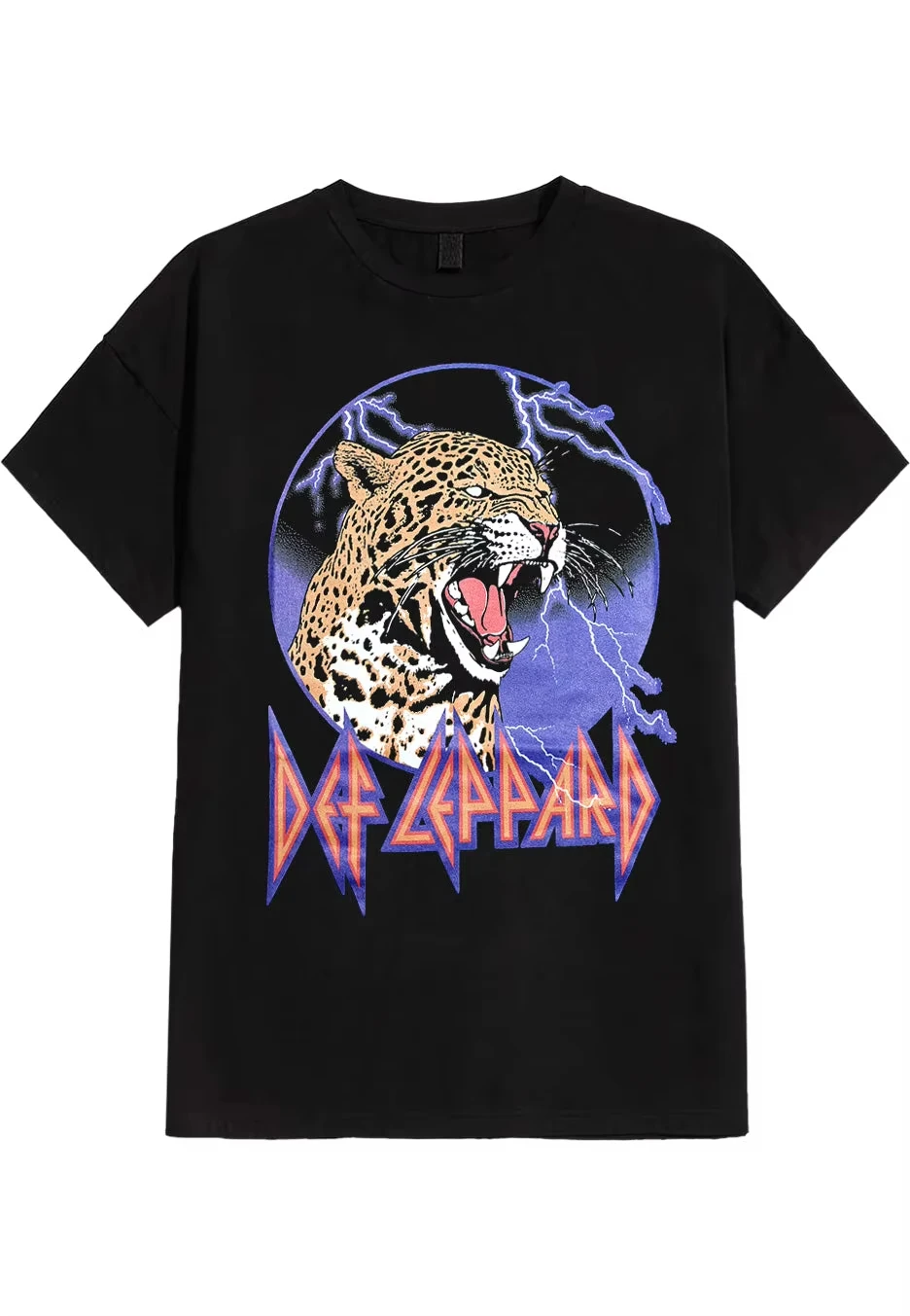 2026 mujeres hombres Def Leppard - Lightning Leopard - Camiseta