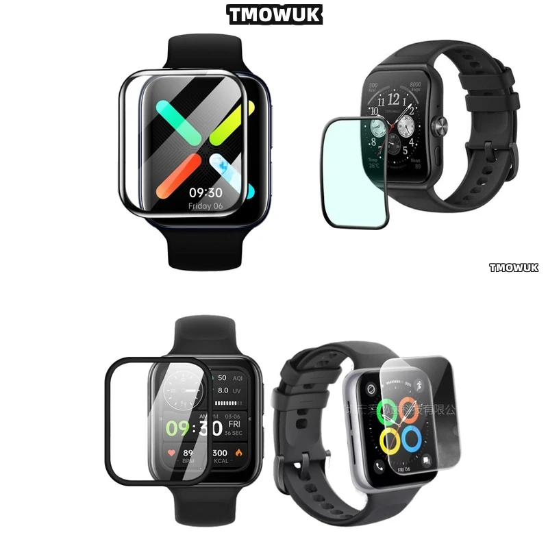 

For OPPO Watch 2 3 4 Pro SE Free Band 2 42mm 46mm - Anti-Scratch 3D Curved PMMA Full Cover Soft Flexible Screen Protective Film