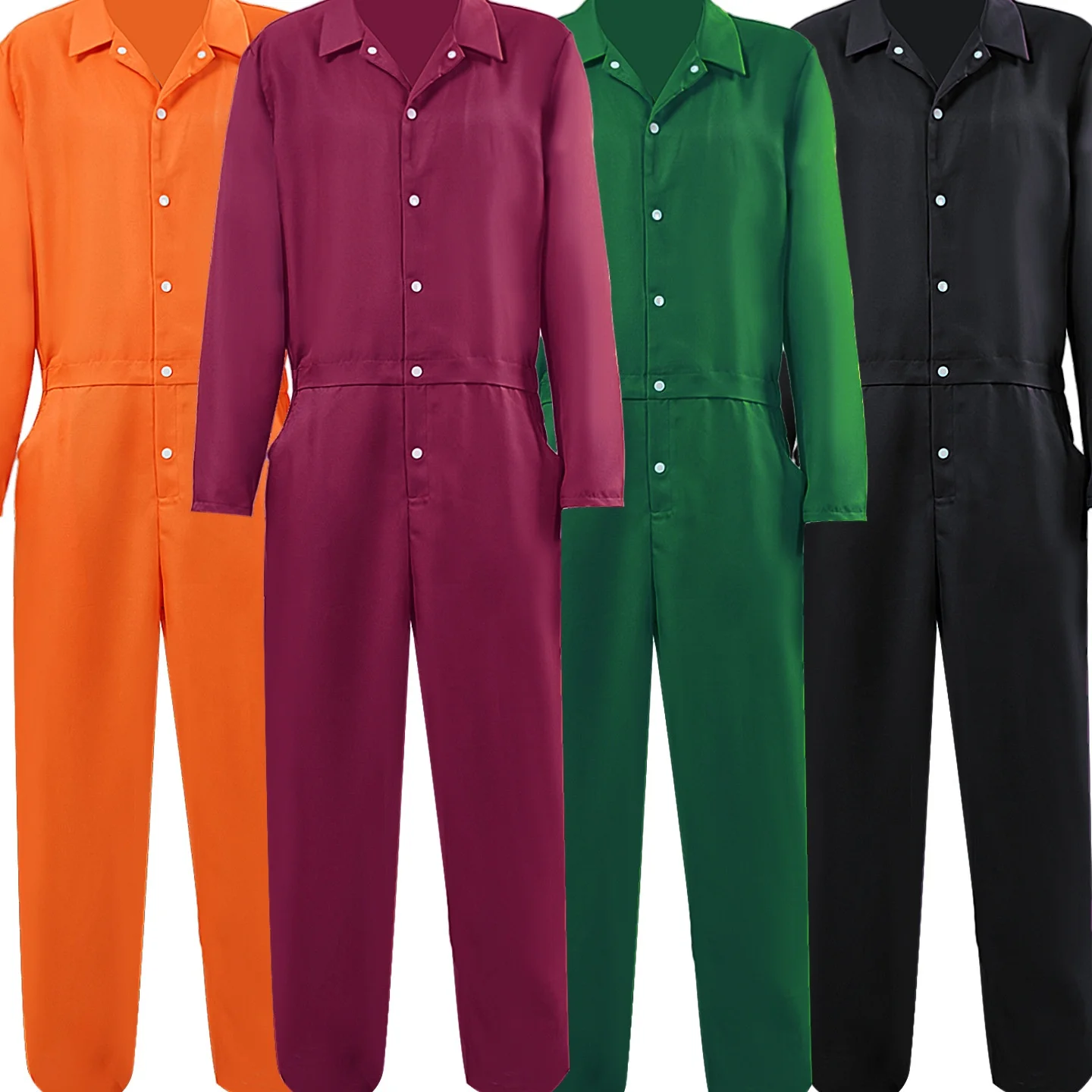 

Новинка 2025, костюм заключенного на Хэллоуин, костюм для косплея, мужской и женский комбинезон для взрослых, комплект фильма Sle, женский и мужской костюм заключенного