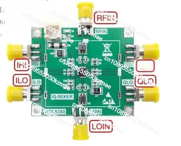 

Suitable for ADL5380 High Performance IQ Mixing Module, Quadrature Demodulator, Downmixer 6GHz Mixer V2.0