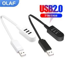 Olaf 3-in-1 USB HUB 2.0 High Speed Multi USB 2.0 Splitter USB 2.0 Hub Expander Power Adapter For PC Computer Accessories