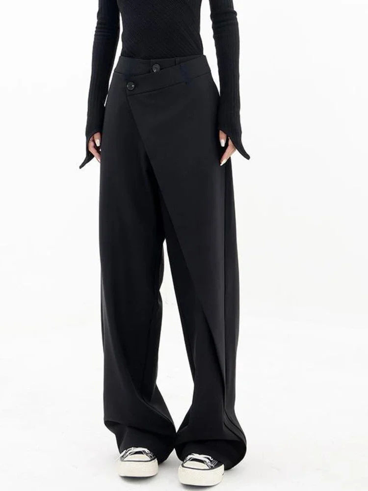 Pantalon large imbibé pour femme, salle de bain, salle de bain, salle de bain, MERCEDES U, gothique, style japonais, baggy, noir, fjirrégulier,