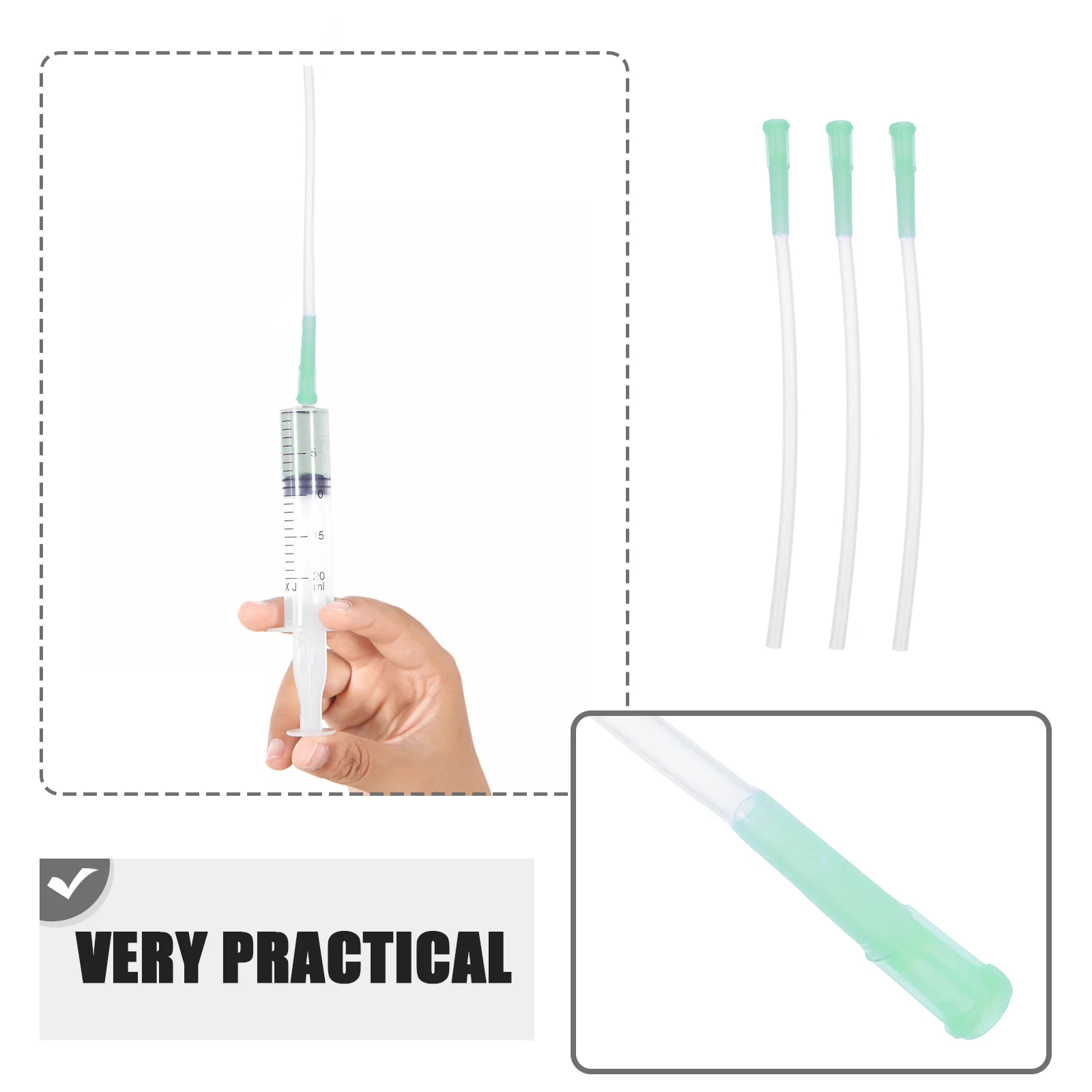 

3pcs Plastic Birds Hose Young Bird Tool Soft Odorless Easy Clean Bird Feeding Supply Pet Feeding Tool Superior