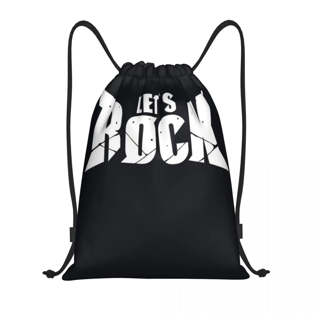 Custom Pattern Logo Drawstring Bag GUILTY GEAR STRIVE LET'S ROCK Travel Backpack Student Storage Bag School Bag  ꦫ