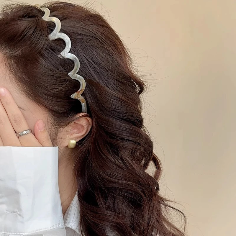 

Wave Headbands For Women Toothed Non-slip Hair Bands Girl Face Wash Sports Hairbands Hair Accessories