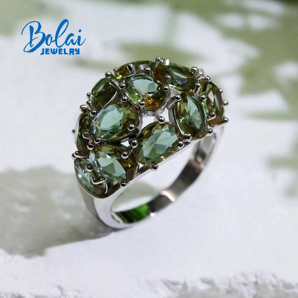 

Light Luxury gorgeous diaspore oval 5*7 Color Change gemstone Ring 925 sterling silver Women's Premium Anniversary Gift