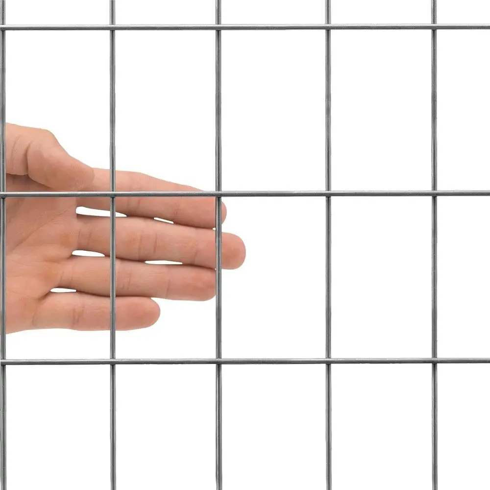 سياج حديقة مجلفن اقتصادي مقاس 48 × 50 بوصة مع شبكة 3 × 2 16GA #2