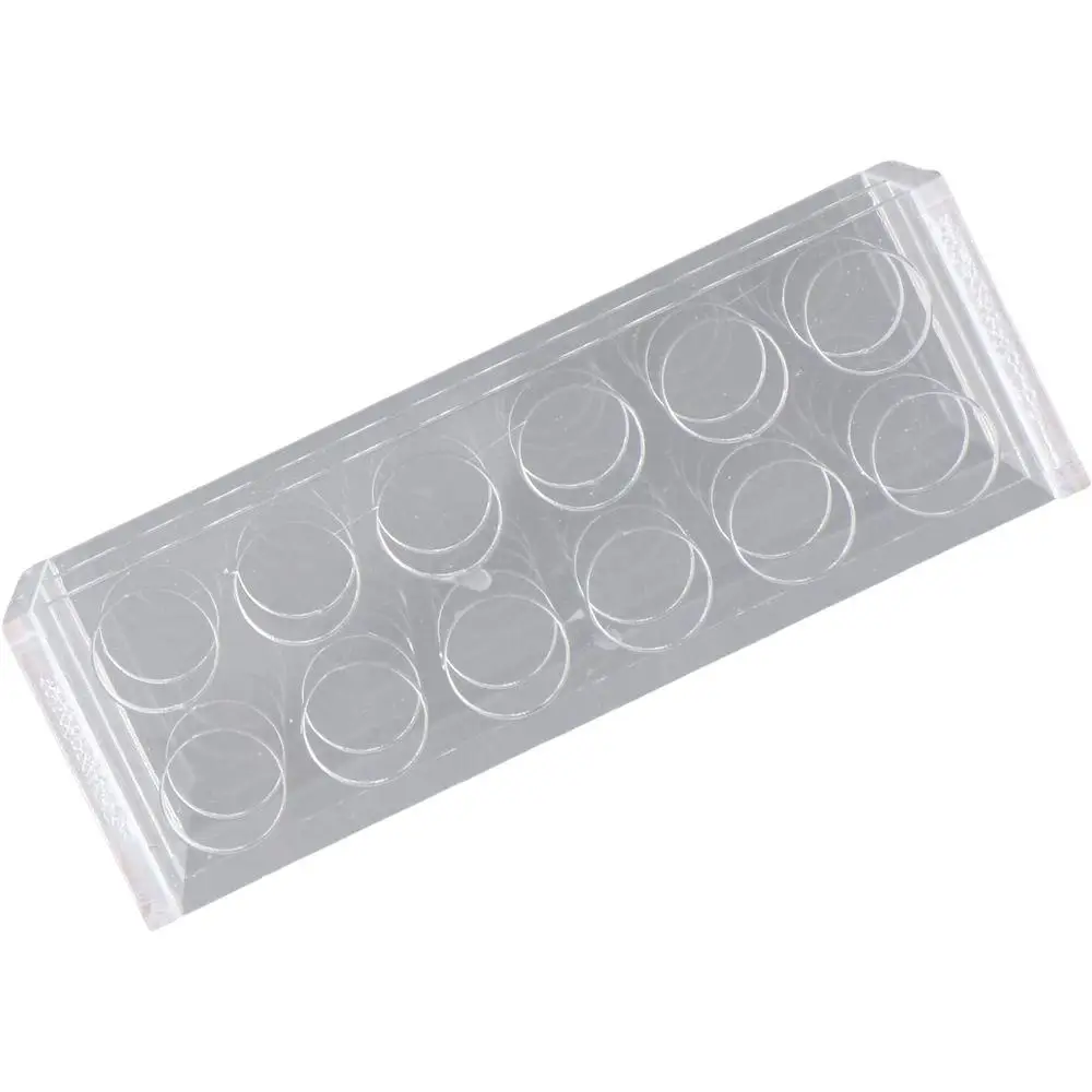 Acrílico Test Tube Rack Holder, Centrifuge Tubes Rack, Clear Lab Stand Tubes, 16mm, 6 furos, 10ml