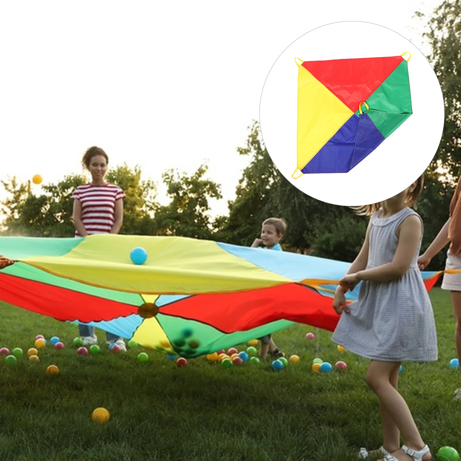 

Kids Parachute Toy Group Play Children's Cooperative Game for Kindergarten Activity