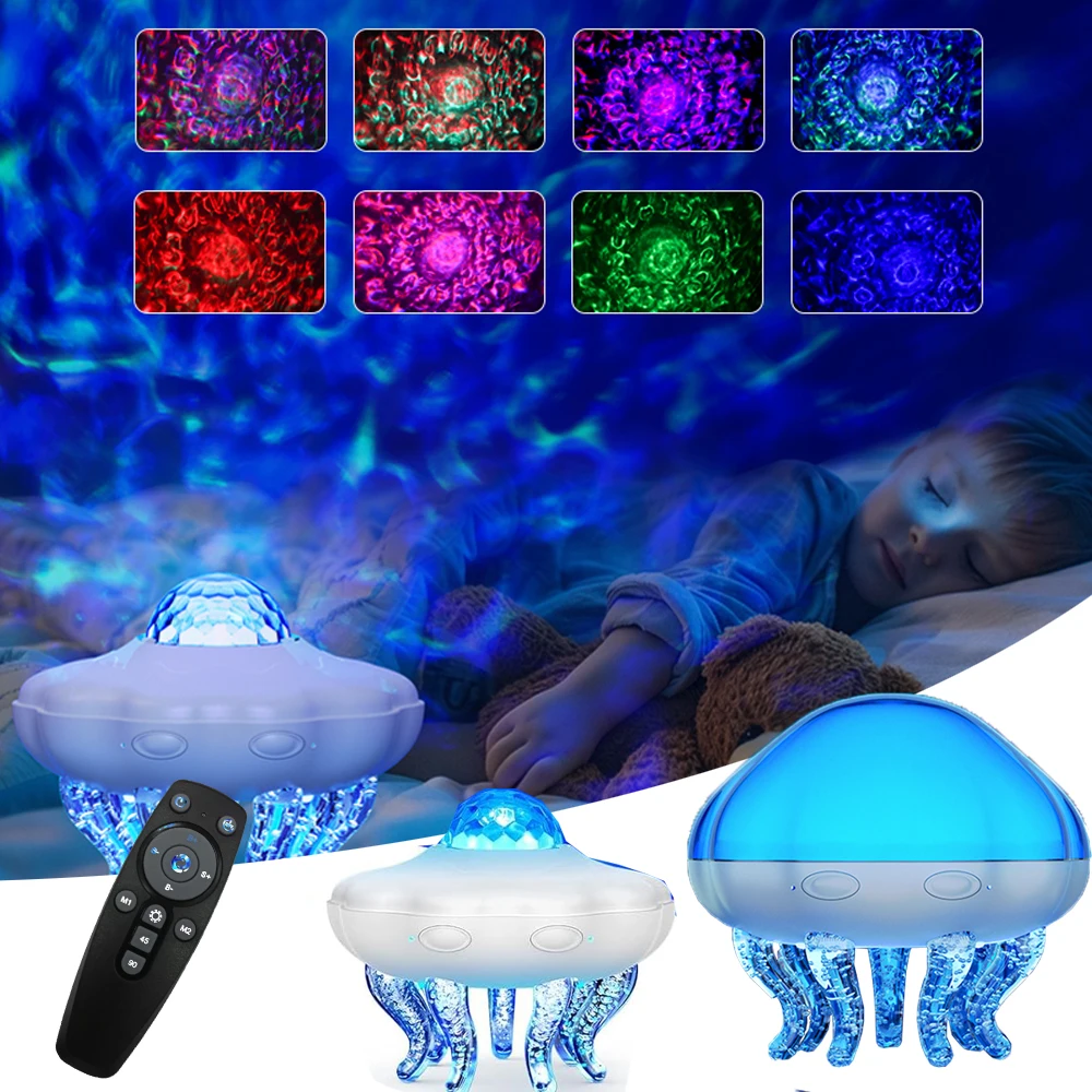

Remote Control Laser Projector Lamp Adjustable Color，Bedroom Decoration Wake-Up Light Sky Space Diamond Night Light