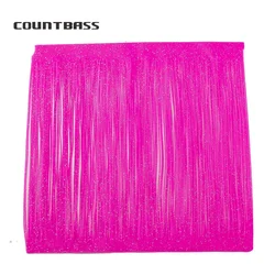 Countbass Fishing Lure Silicone Skirt Layers,Silicone Skirt Material for Tackle Craft, DIY Spinner, Rubber Jigs, Buzzbait