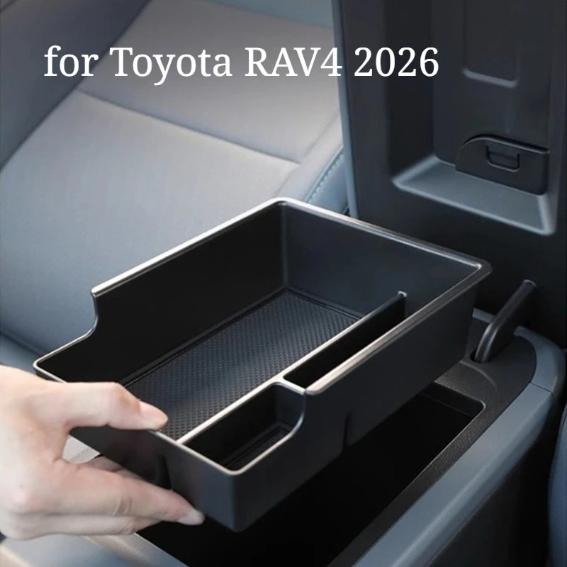 

Для Toyota RAV4 2026: Скрытый органайзер-лоток для подлокотника, вставка в центральную консоль, детали для модернизации интерьера