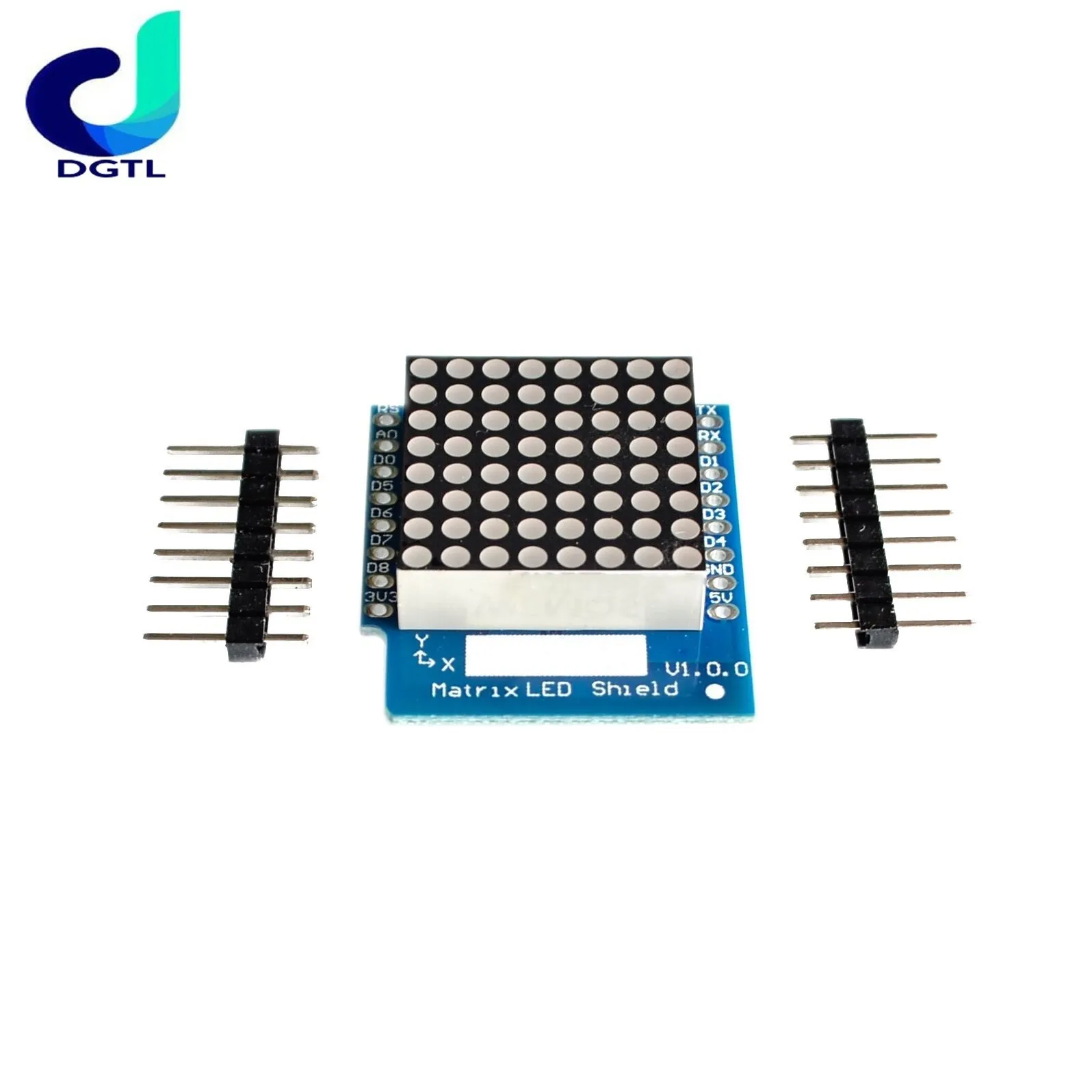 

Matrix LED Shield V1.0.0 for WEMOS D1 mini