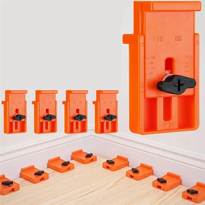 ABUI-Flooring Spacers Floor Leveler Laminate Flooring Tools 1/4 To 1 Inch Adjustable Range With Stable Wide Base Design 12 Pack