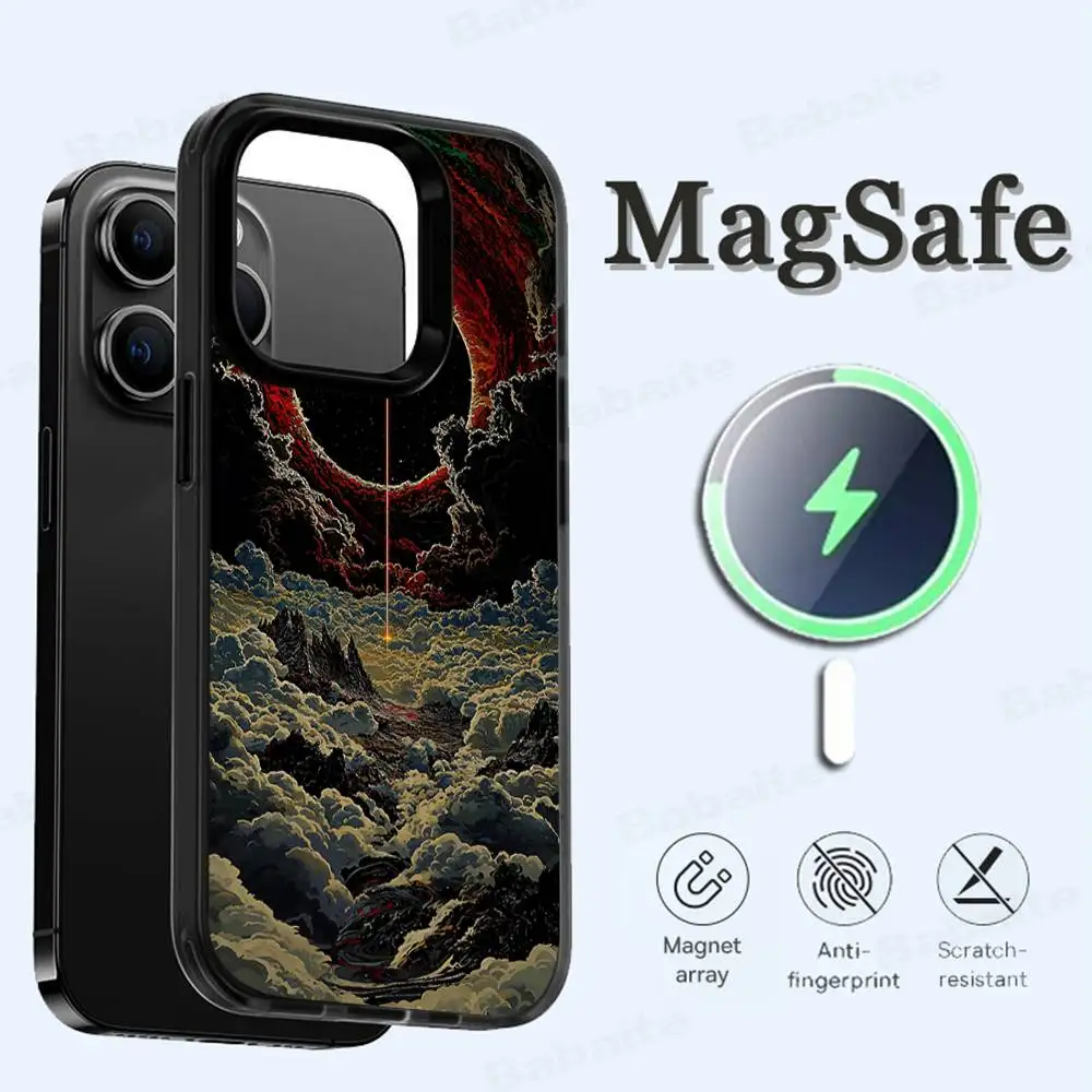 Coque de téléphone magnétique Anime Berserk, étui de Charge sans fil Magsafe pour IPhone 16 14 13 12 11 15 Pro Max Plus