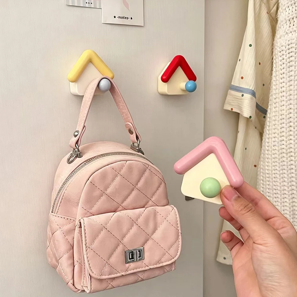 Cartoon Creative Hook, Cute House Design Decoration, High-Value Small Item Storage Hook Behind the Door
