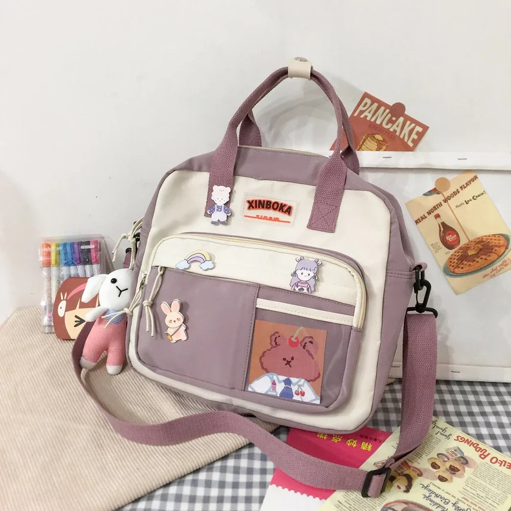 2023 borsa da donna Messenger stile coreano zaino femminile College grande capacità Kawaii spalla studente scuola zaino borse