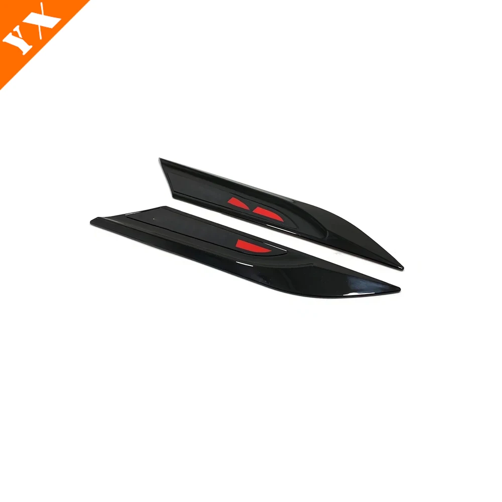 Carbon Black Chrome Trim For Honda 11th Gen Civic Accessories 2022 2023 Car Fenders Side Car Logos, Windshield Decor Garnish