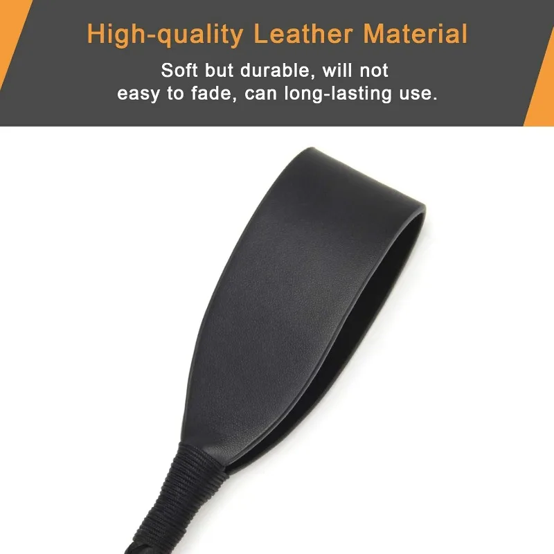 18 Inch PU Leather Equestrian Horse Crop Double Slapper Whip for Horse Training Black Riding Crop Equestrian Equipment view 4