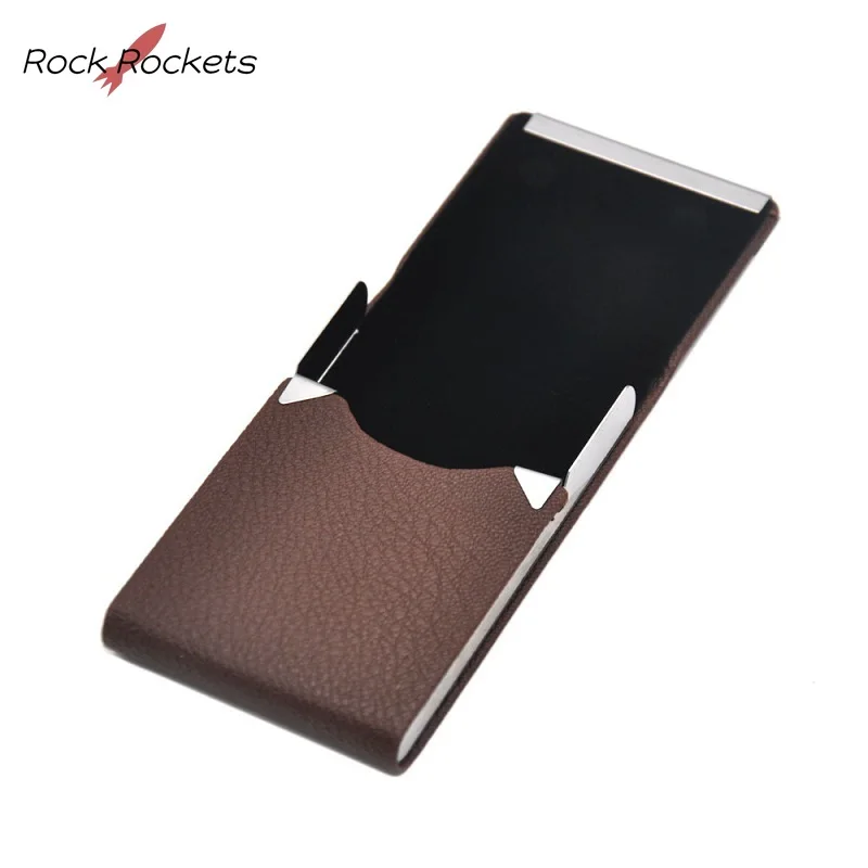 R&R Portable Leather Cigarette Case Magnetic Buckle Flip Cover PU Cigar Box for Lighter Card Storage Box Smoking Accessories