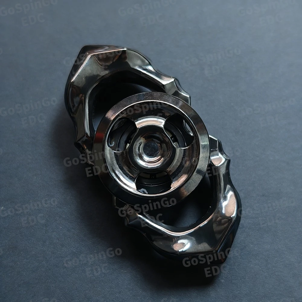 LQ EDC Spine And Wind 2.0 Fidget Spinner Acciaio inossidabile Titanio Zirconio Fidget Toys per adulti Giroscopio