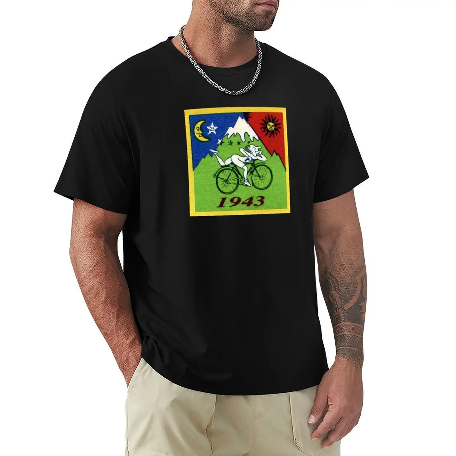

Albert Hoffman LSD Bicycle Day T-Shirt Funny t-shirt cute tops man t shirt quick-drying T-shirts for men cotton