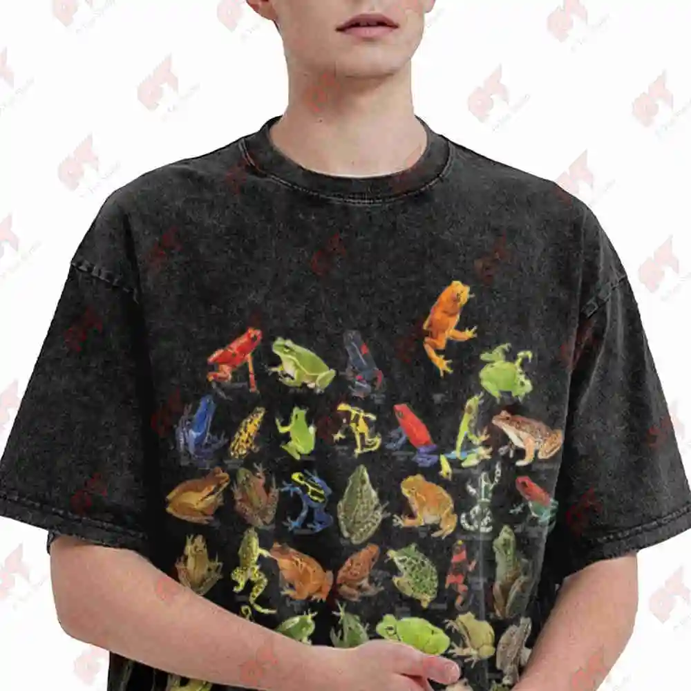 Ultimate Frog Guide Lover Vintage Washed Tee Pure Cotton T-Shirt