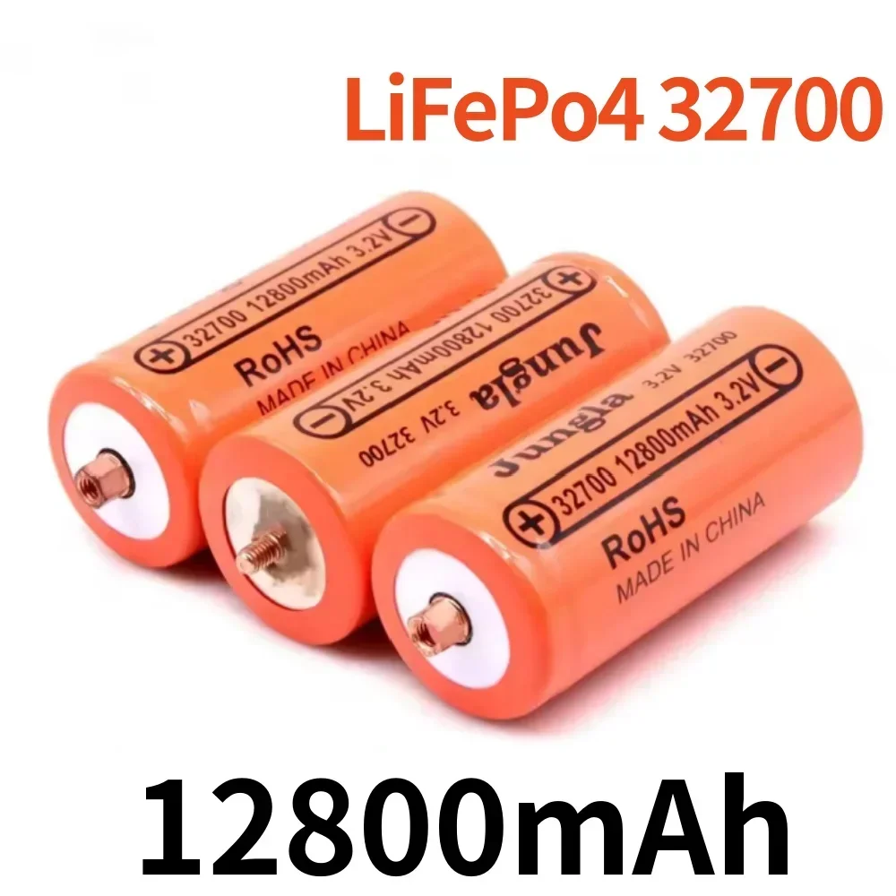 100% Original 32700 3,2 V 12800mAh lifepo4 batería recargable profesional batería de fosfato de hierro y litio con tornillo