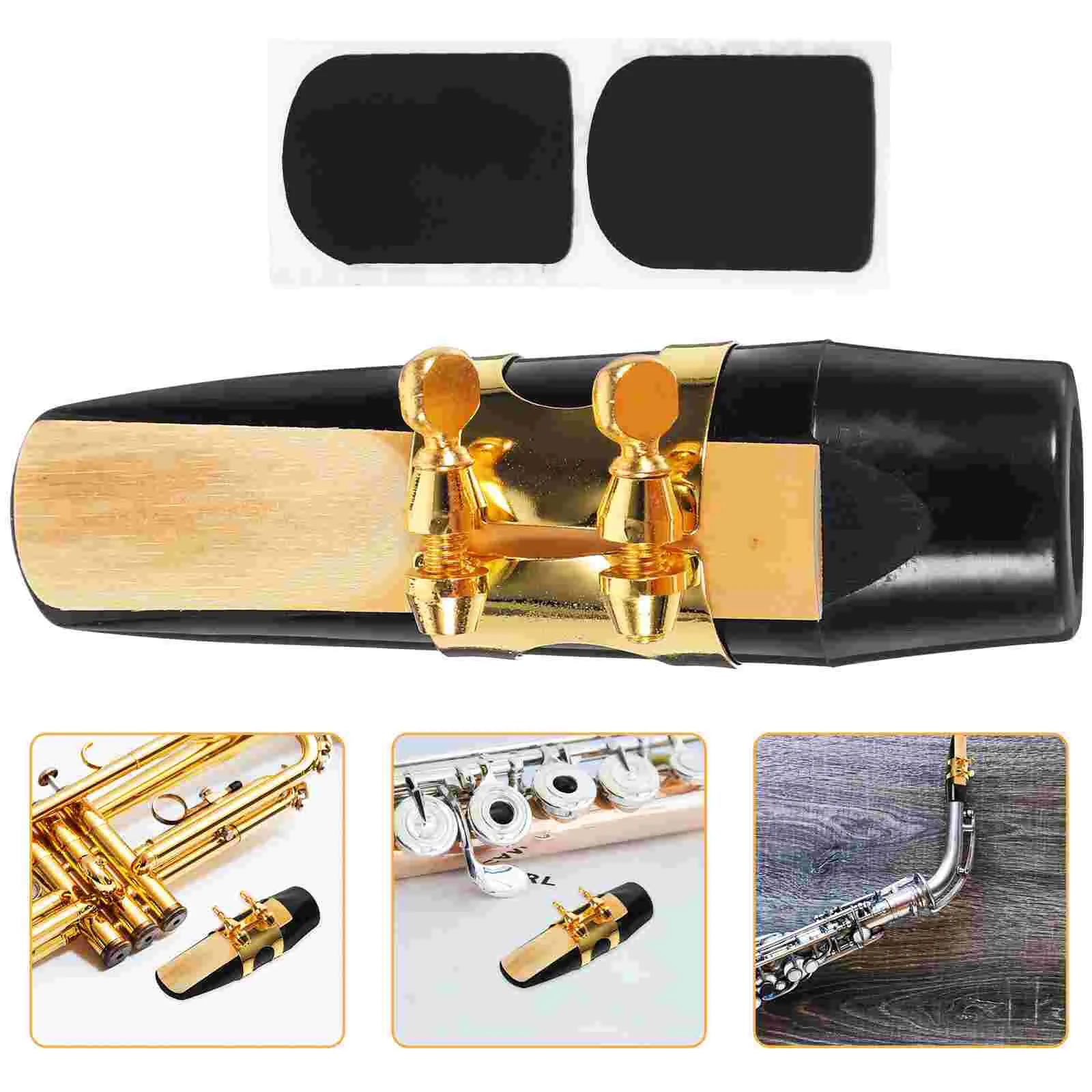 

Ligature Saxophone Mouthpiece Reed Accessories Cushion Accessory Teeth Alto Cap