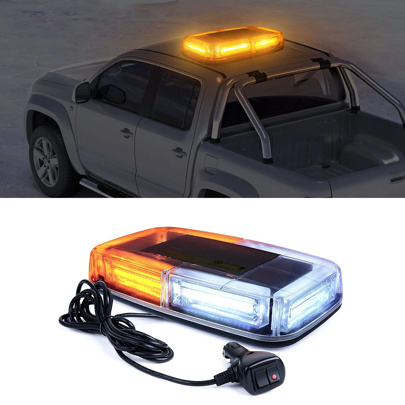 

18COB Car Roof Top Warning Strobe Light Magnetic Base Emergency Safety Warning Flashing Lamp Truck Trailer Beacon Lights 12V/24V