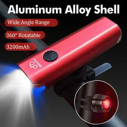 BIKEONO Bicycle light lighting usb bike flashlight led accessories lantern Headlamp MTB front and rear Cycling Rechargeable