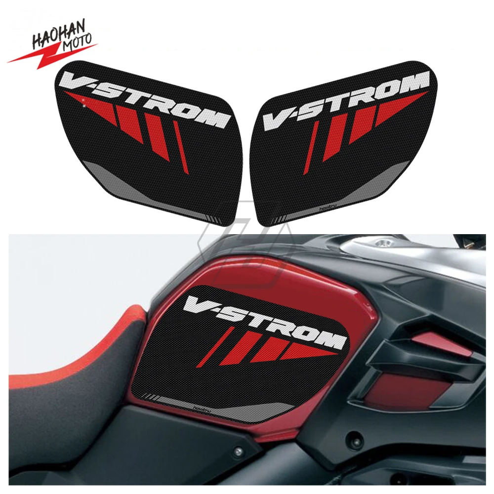 For SUZUKI V-STROM 1000 XT ABS 2017-2020 Motorcycle Side Tank Pad Protection Knee Grip Anti-slip