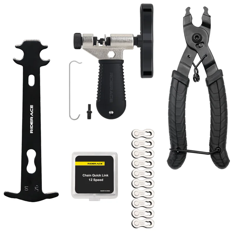 AliExpress riderace Bike Repair Tool Kit Bicycle Chain Breaker Splitter Cutter Chain Wear Checker For 6/7/8/9/10/11/12 Speed Joint Magic Buckle