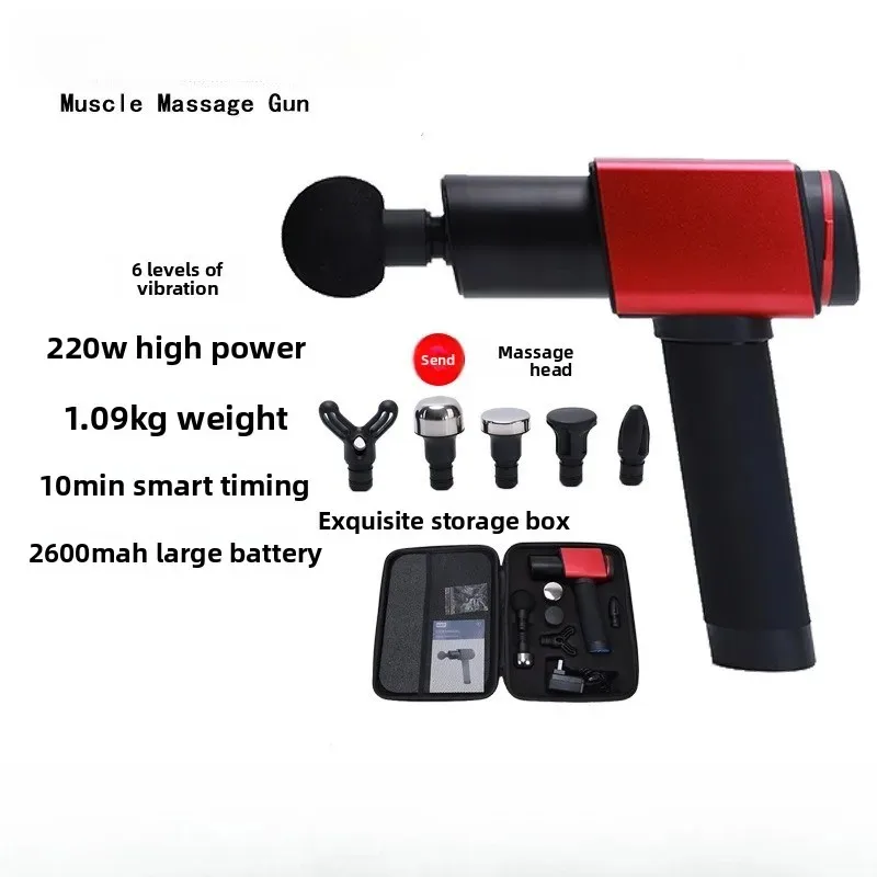 Professional 220W Massage Gun, 30KG Powerful Deep Tissue Muscle Massager with Brushless Motor for Gym/Home