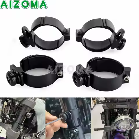 Motorcycle Headlight Fairing Mount Clamp 48mm-55mm Front Forks Bracket For Harley Dyna Softail Sportster XL 1200 883 Street Bob