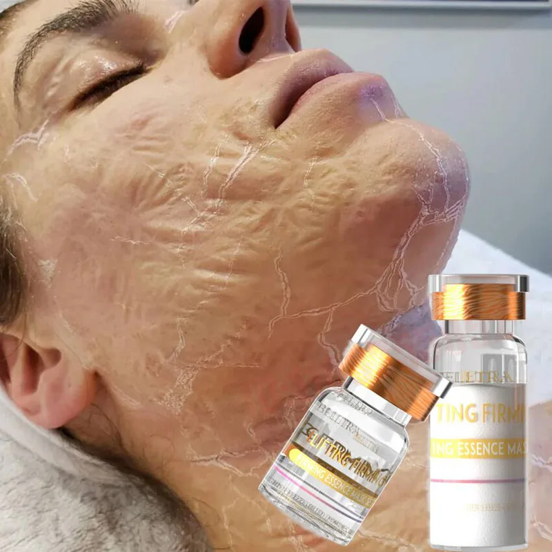 Koreanische Gesichtsmaske, Face Lifting Peptid Essence Set, Reparatur-Hautpflegeset, Anti-Falten, Anti-Aging, Porenschrumpfung