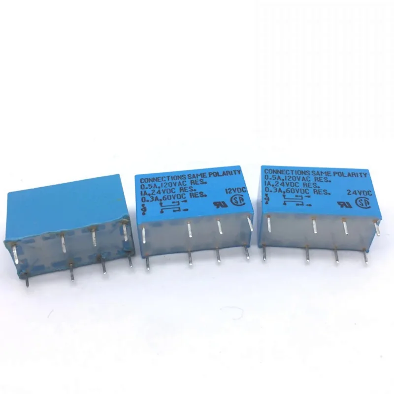 TAKAMISAWA Signal Relays 5/12/24V DPDT 8 Pin 1A RY5W-K RY12W-K RY24W-K 10 pcs