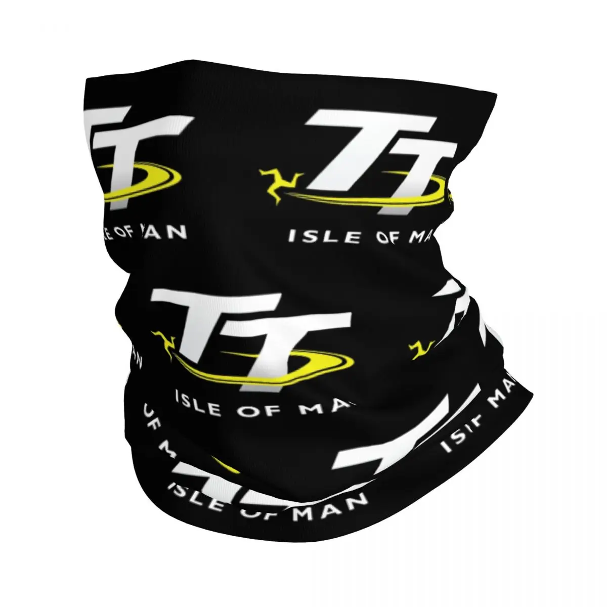 Bandana de course de moto unisexe, cagoule imprimée, écharpe ronde, bandeau de sauna chaud, cagoule d\'équitation, cyclisme d\'hiver, île de Man TT,